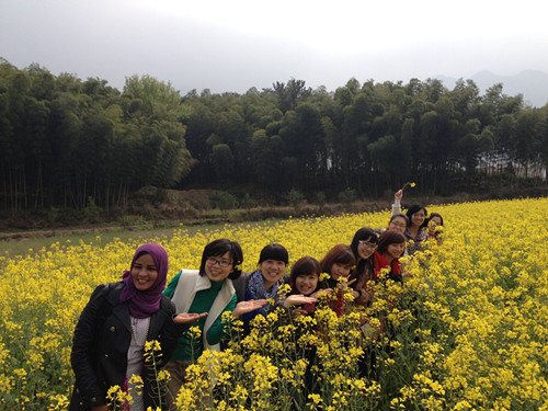 我校留学生踏进神仙居，感受江南春景